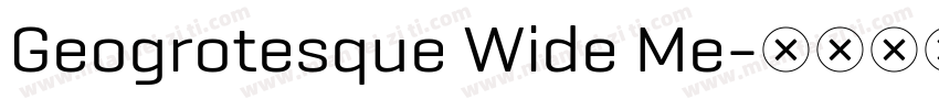 Geogrotesque Wide Me字体转换